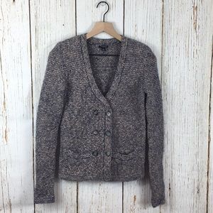 Ann Taylor Marble Wool Blend Cardigan Sweater